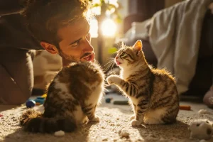Chat qui se lèche beaucoup : Causes et solutions pour l’aider